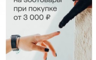 Скидка 700 рублей на зоотовары в МегаМаркете