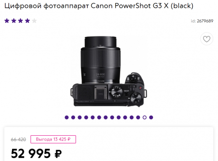 Цифровой фотоаппарат Canon PowerShot G3 X