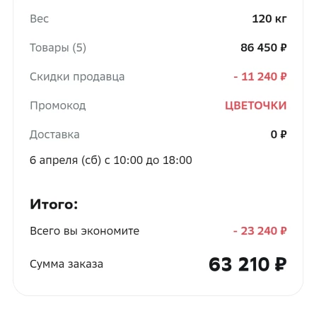 Скидка по промокоду до 12000 рублей в МегаМаркете