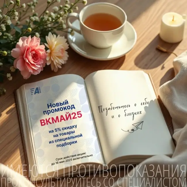 Скидка 5% на подборку товаров в АптекиПлюс в мае