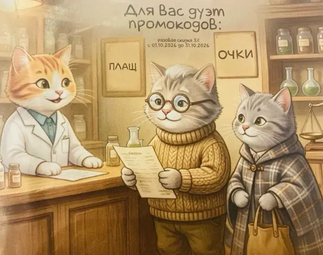 Скидка 3% по промокоду Аптека.ру в октябре 2026