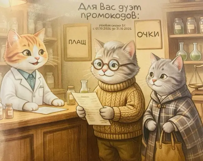 Скидка 3% по промокоду Аптека.ру до 31 октября